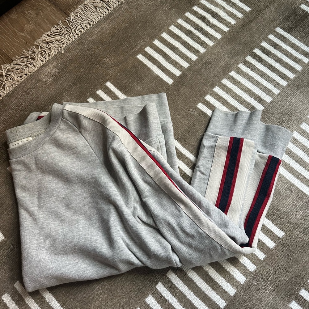 Sandro striped sweater size large